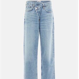 Agolde Criss Cross Straight Leg Jeans
